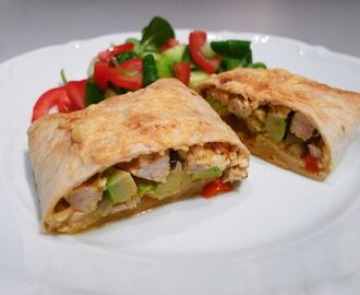 Gratinerade Paprika&KycklingWraps