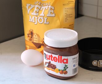 Nutellakaka med jordgubbar