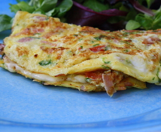 Dagens lunch – ostfylld omelett