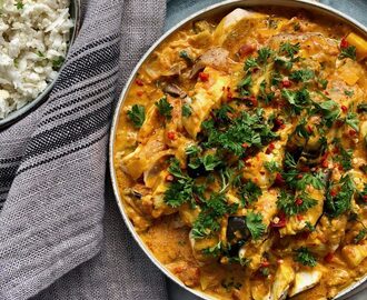 Kycklingcurry med aubergine