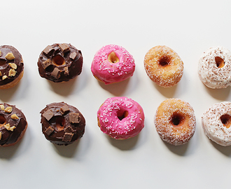 Fem nyanser av mini donuts!