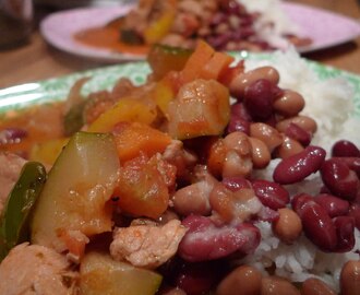 lunchlådor ! - kycklinggryta med grönsaker