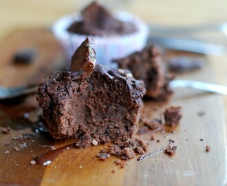 Chickpea chocolate muffin