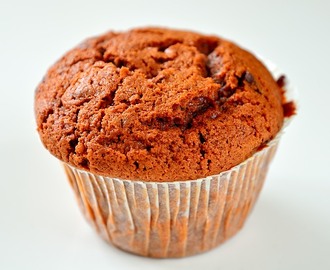 Chokladmuffins med vit- och mörk choklad