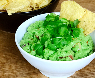 Guacamole på gröna ärtor