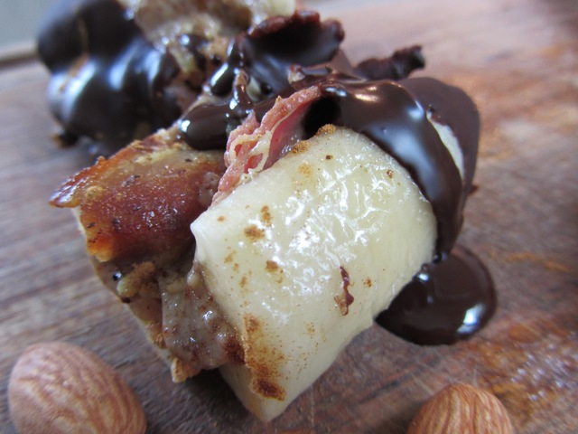 Civilized Caveman's Chocolate Bacon Almond Bananas