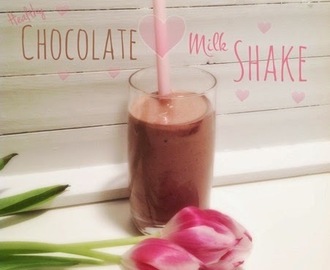 Healthy chocolate milkshake