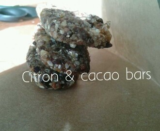 Citron och Cacao bars