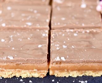 Salted caramel shortbread