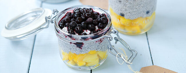 Chia pudding – Blueberry & vanilla