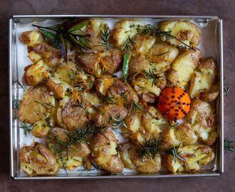 Krossad potatis – kryddig, knaprig julversion
