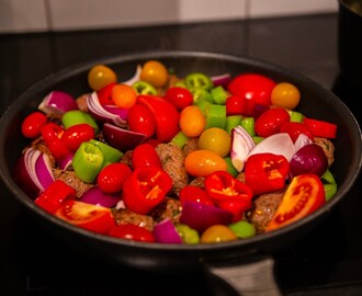 Kafta med grönsaker