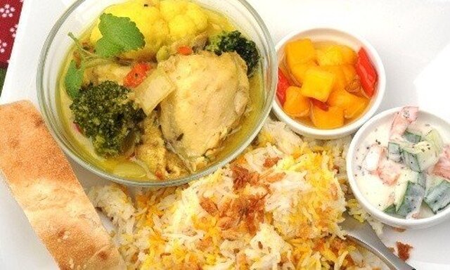 Indisk currygryta med kyckling