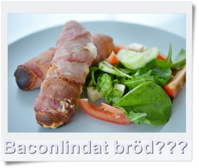 Baconlindat korvbröd