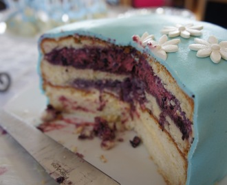 BlåbärsMousse till Tårta
