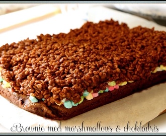 Dagens recept nr 3 - Brownie med marshmallows & chokladris