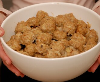 Jumboladdning köttbullar och meny vecka 13