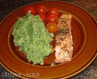 Lax med potatis och broccolimos