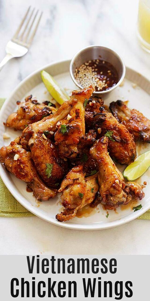 Vietnamese Chicken Wings - Sticky sweet and savory chicken wings marinated with fish sauce, garl… | Best chicken wing recipe, Recipes with fish sauce, Chicken wings