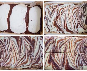 Brownie cheesecake swirl