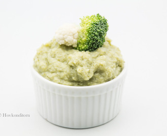 Broccoli-Cauliflower Puree with Parmesan