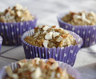 Banan- och kanelmuffins, gluten- och mjölkfria