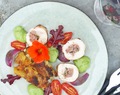 Cono Surs tävling: Salsicciafylld salviakyckling med potatiskaka och grön valnötskräm
