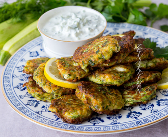 Kolokithokeftedes- Grekiska zucchinibiffar med fetaost