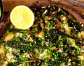 Siri Barjes glutenfria paj med svartkål, spenat och gräslök