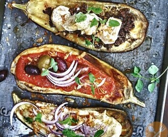 Ugnsbakad aubergine