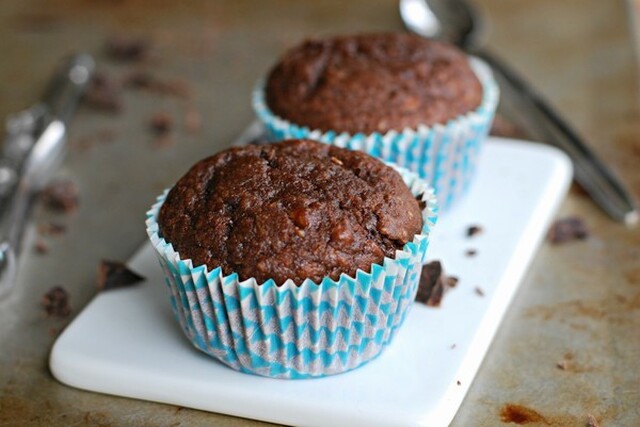 Chokladmuffins med banan, mejerifria