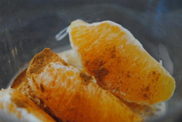 Apelsin- och kanelpudding
