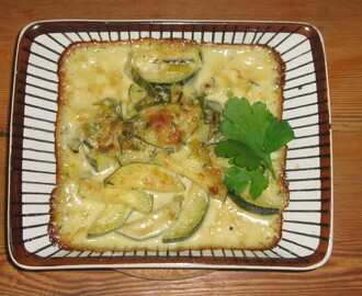 Ädelostgratinerad zuccini 2 port cred Birgitta Höglunds mat!