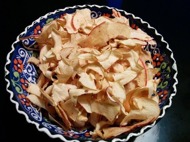 Kryddiga äppelchips