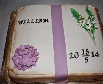 Williams konfirmations tårta