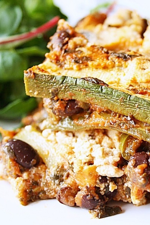 Vegetarisk och glutenfri lasagne