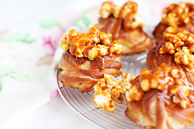 Karamell popcorn bullar