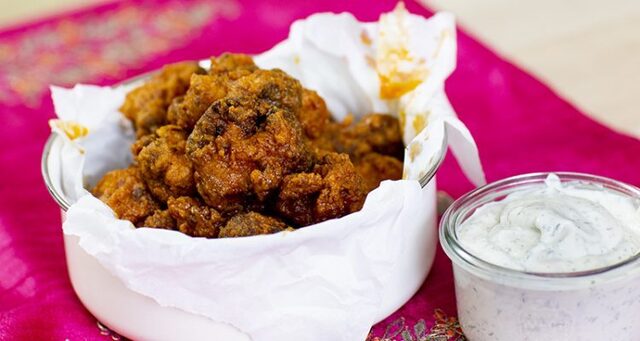 Vegetarisk southern fried cauliflower