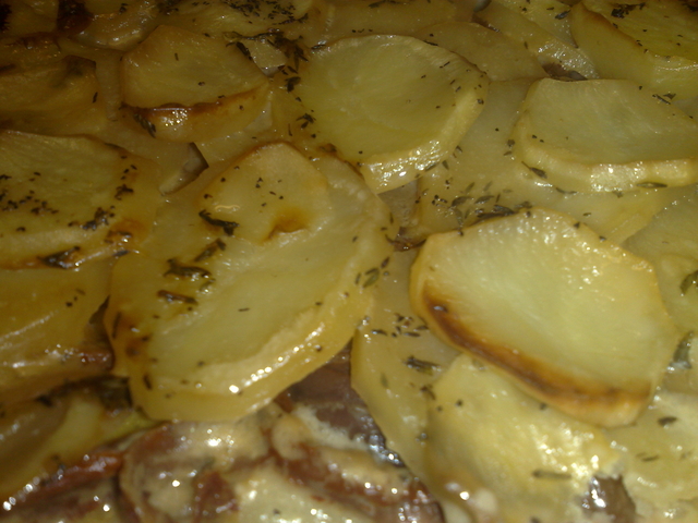 Potatisgratäng med gorgonzola