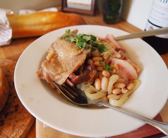 Faux Cassoulet (bönor, anka, fläsk, lök)