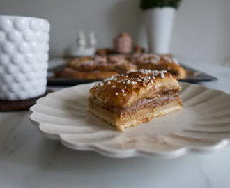 Pepparkaksbullar i långpanna