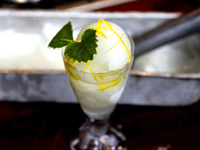 Citronsorbet med vodka