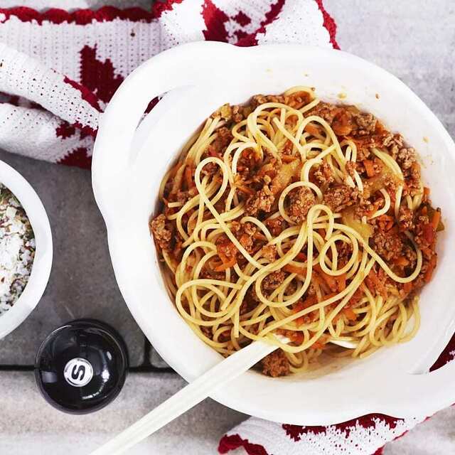 Spaghetti Bolognese med citron