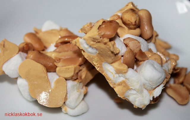 Peanut butter marshmallow bar (mjölkfri)