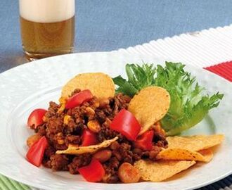 Mexikansk köttfärsgryta med nachos
