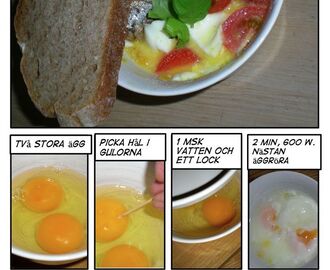 Micrade ägg - lunch under tre minuter