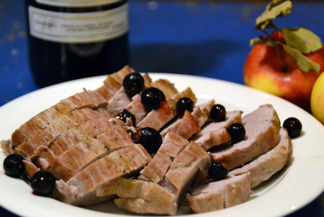 Filet de mignon de porc au cassis – fläskfilé med svarta vinbär