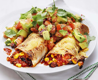 Enchilada med tomatsalsa