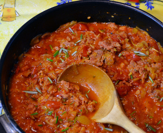 Smålyxig pasta med salsiccia, fänkål & tomat