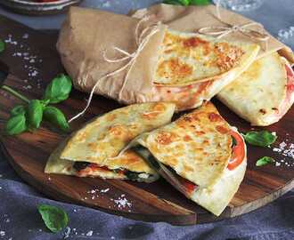 Tre sorters italiensk piadina